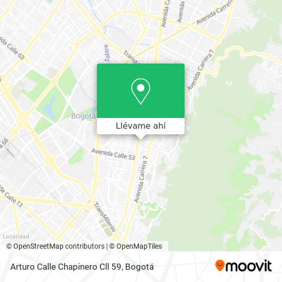 Mapa de Arturo Calle Chapinero Cll 59
