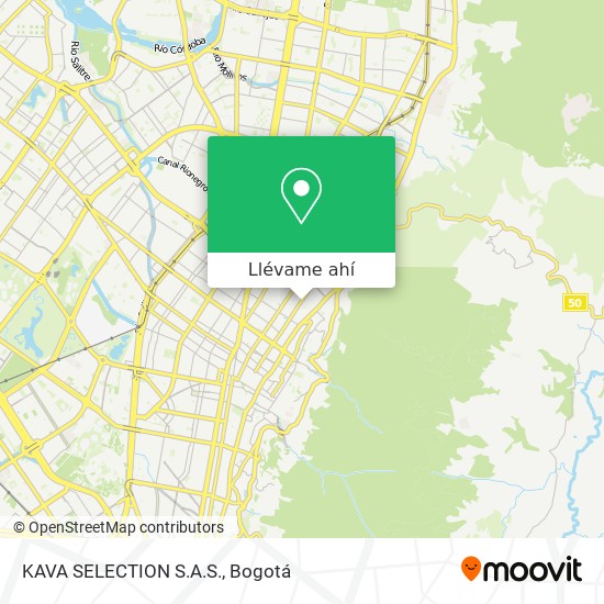 Mapa de KAVA SELECTION S.A.S.