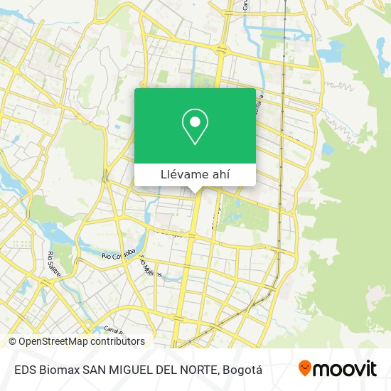 Mapa de EDS Biomax SAN MIGUEL DEL NORTE
