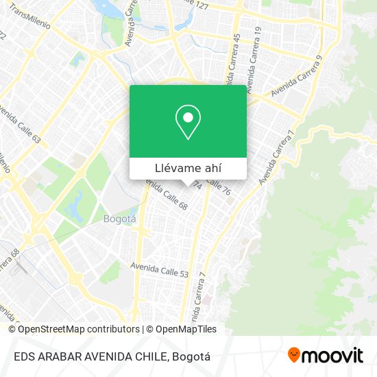 Mapa de EDS ARABAR AVENIDA CHILE
