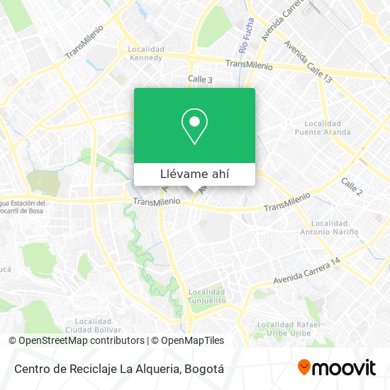 Mapa de Centro de Reciclaje La Alqueria