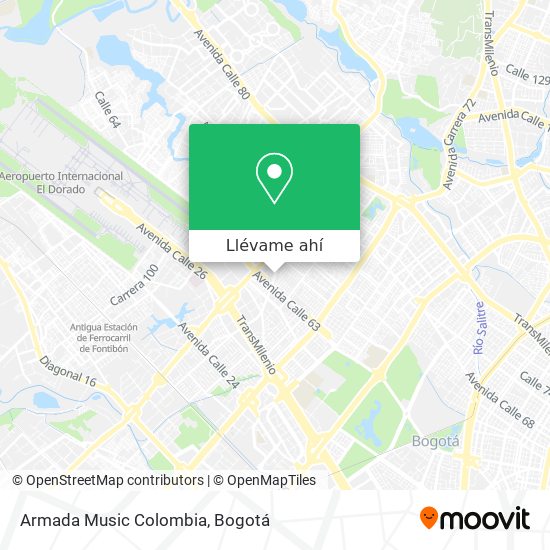Mapa de Armada Music Colombia