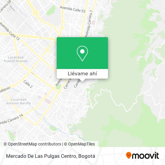 Mapa de Mercado De Las Pulgas Centro
