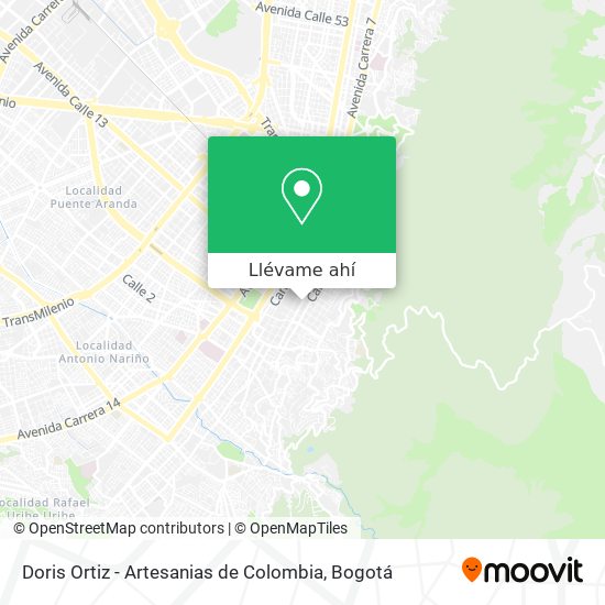 Mapa de Doris Ortiz - Artesanias de Colombia