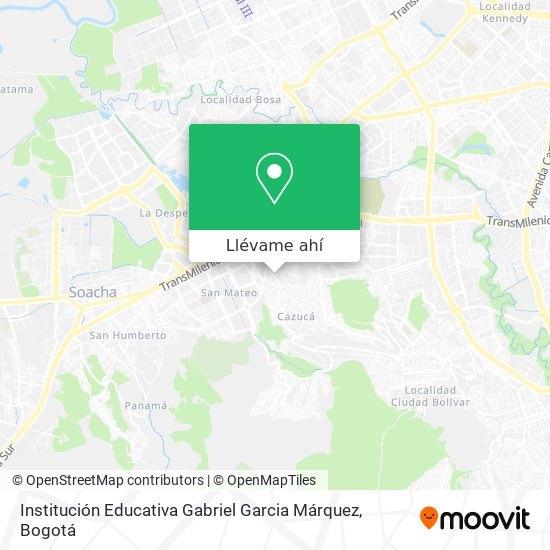 Mapa de Institución Educativa Gabriel Garcia Márquez
