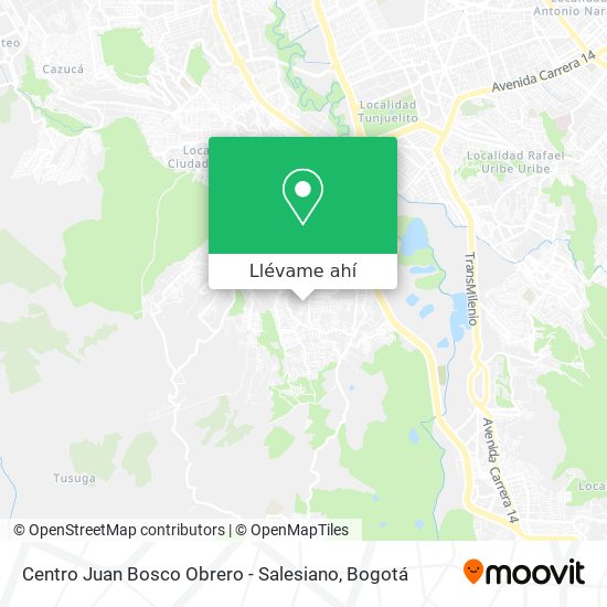 Mapa de Centro Juan Bosco Obrero - Salesiano