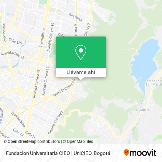 Mapa de Fundacion Universitaria CIEO | UniCIEO