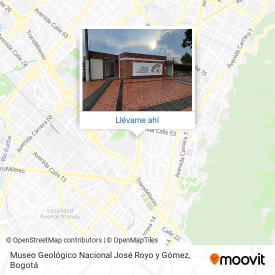 Mapa de Museo Geológico Nacional José Royo y Gómez