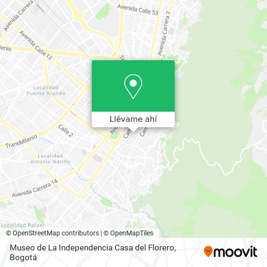 Mapa de Museo de La Independencia Casa del Florero