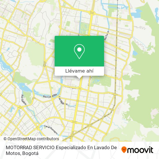 Mapa de MOTORRAD SERVICIO Especializado En Lavado De Motos