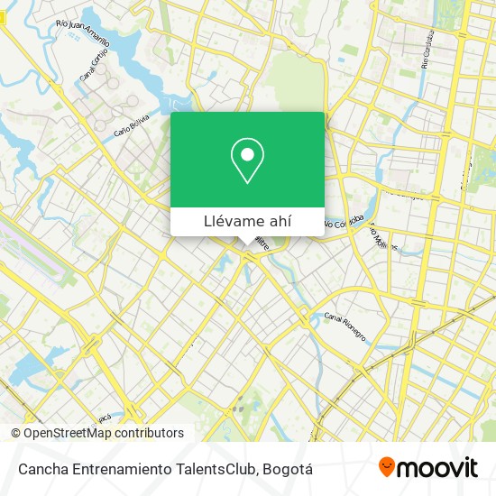 Mapa de Cancha Entrenamiento TalentsClub