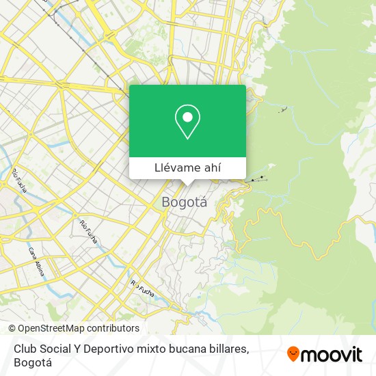 Mapa de Club Social Y Deportivo mixto bucana billares