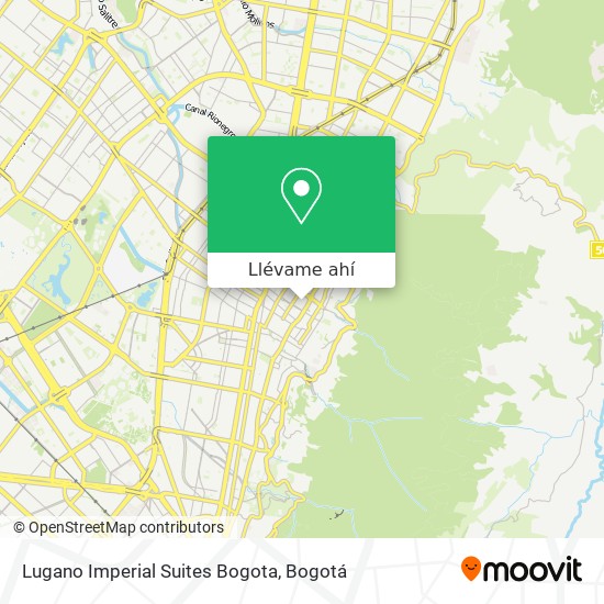 Mapa de Lugano Imperial Suites Bogota