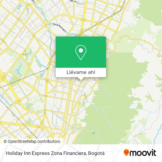 Mapa de Holiday Inn Express Zona Financiera