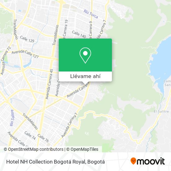 Mapa de Hotel NH Collection Bogotá Royal