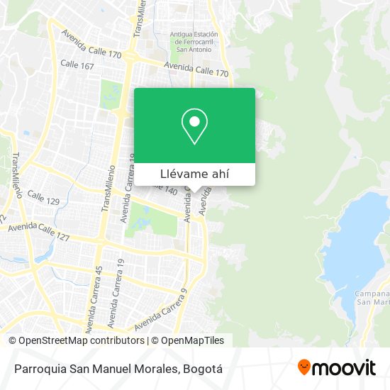 Mapa de Parroquia San Manuel Morales