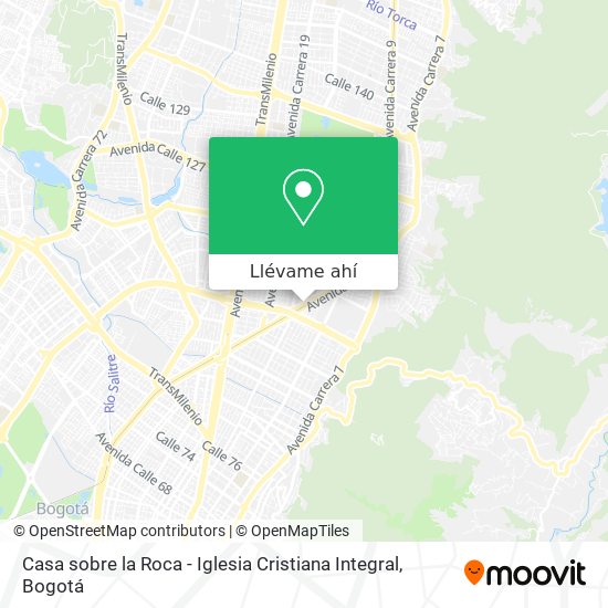 Mapa de Casa sobre la Roca - Iglesia Cristiana Integral