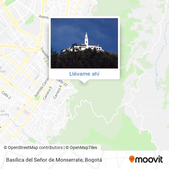 Mapa de Basílica del Señor de Monserrate