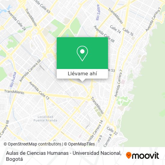 Mapa de Aulas de Ciencias Humanas - Universidad Nacional