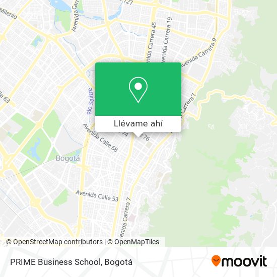 Mapa de PRIME Business School