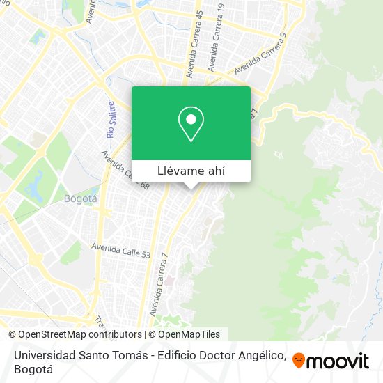 Mapa de Universidad Santo Tomás - Edificio Doctor Angélico