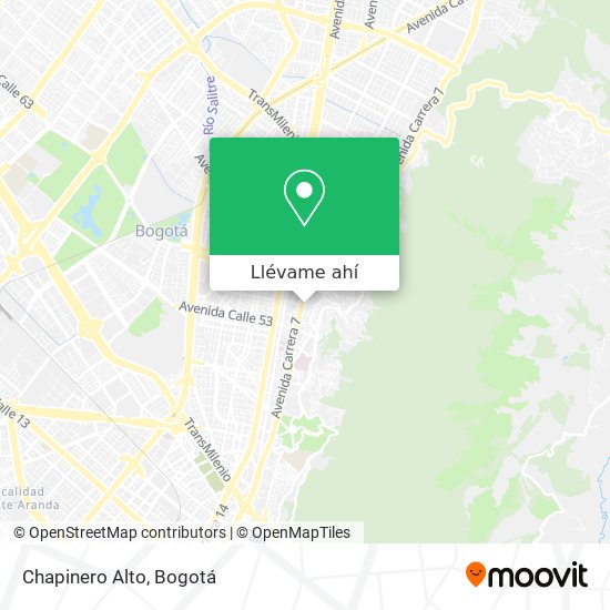 Mapa de Chapinero Alto
