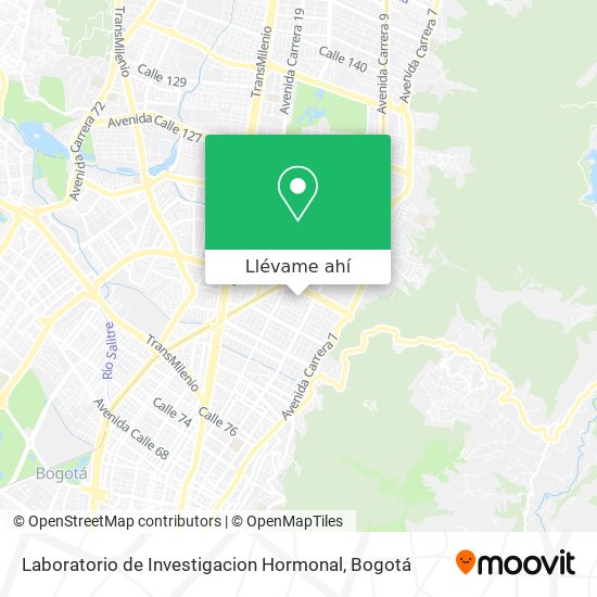 Mapa de Laboratorio de Investigacion Hormonal