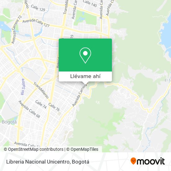 Mapa de Libreria Nacional Unicentro
