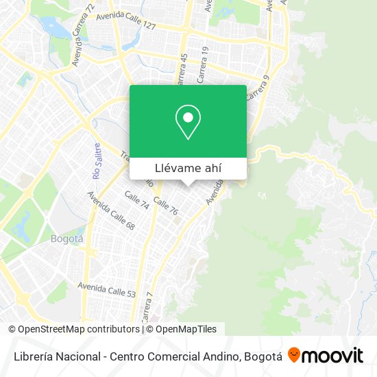 Mapa de Librería Nacional - Centro Comercial Andino