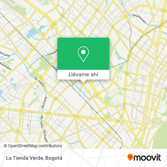 Mapa de La Tienda Verde