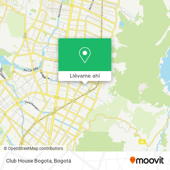 Mapa de Club House Bogota
