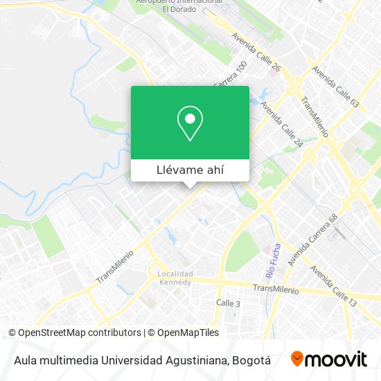 Mapa de Aula multimedia Universidad Agustiniana