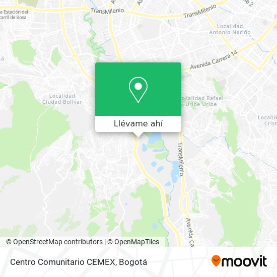 Mapa de Centro Comunitario CEMEX