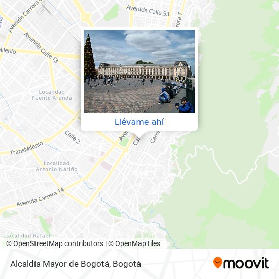 Mapa de Alcaldía Mayor de Bogotá