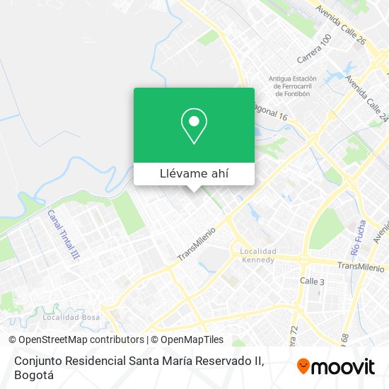 Mapa de Conjunto Residencial Santa María Reservado II