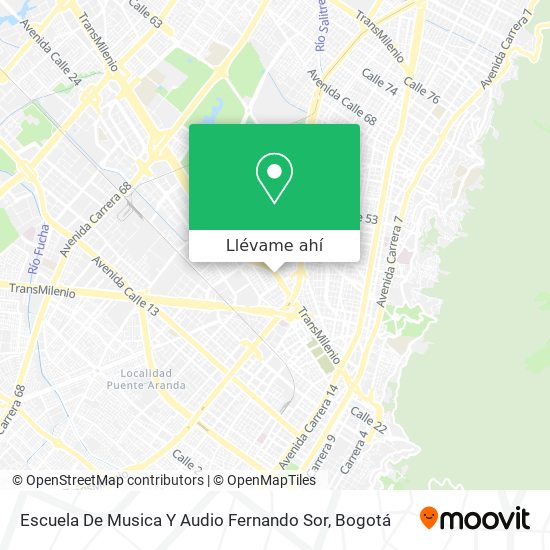 Mapa de Escuela De Musica Y Audio Fernando Sor