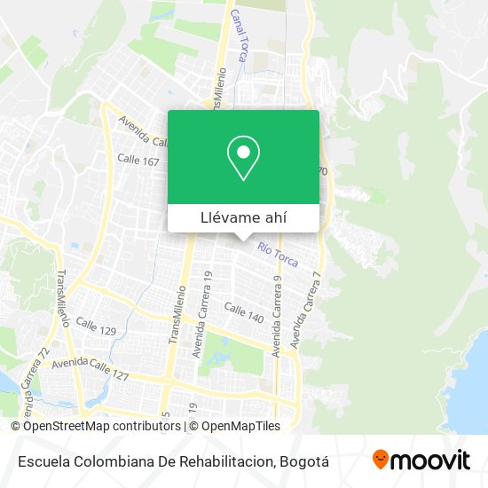 Mapa de Escuela Colombiana De Rehabilitacion