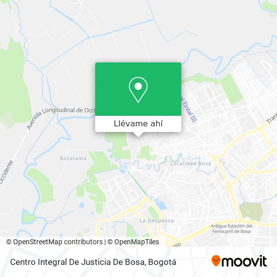 Mapa de Centro Integral De Justicia De Bosa