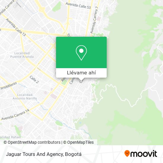 Mapa de Jaguar Tours And Agency