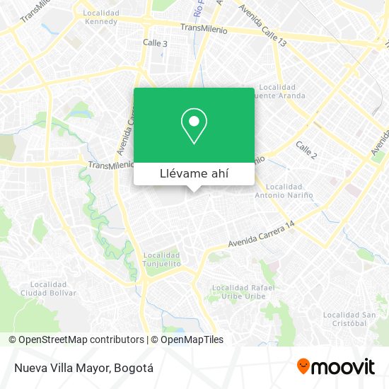 Mapa de Nueva Villa Mayor