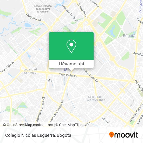 Mapa de Colegio Nicolás Esguerra