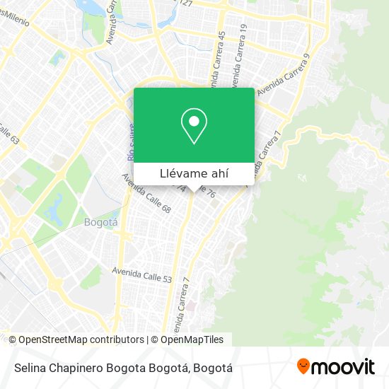 Mapa de Selina Chapinero Bogota Bogotá
