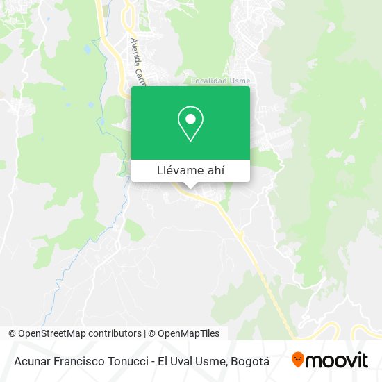 Mapa de Acunar Francisco Tonucci - El Uval Usme