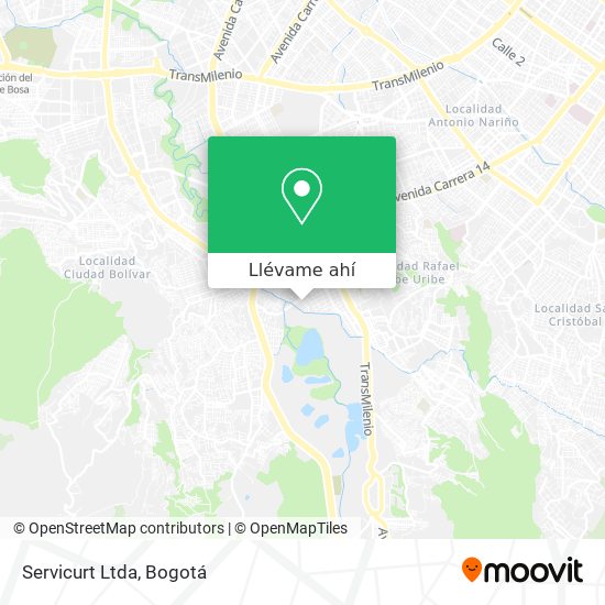 Mapa de Servicurt Ltda