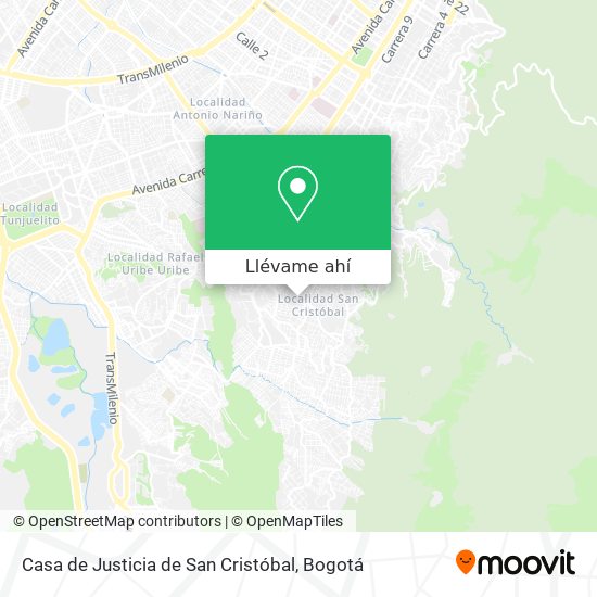 Mapa de Casa de Justicia de San Cristóbal