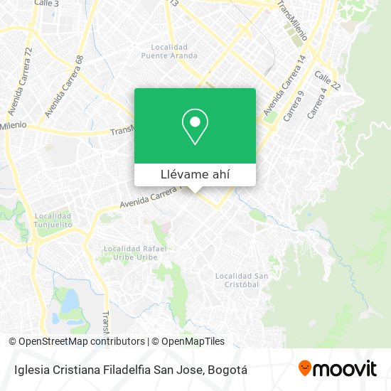 Mapa de Iglesia Cristiana Filadelfia San Jose