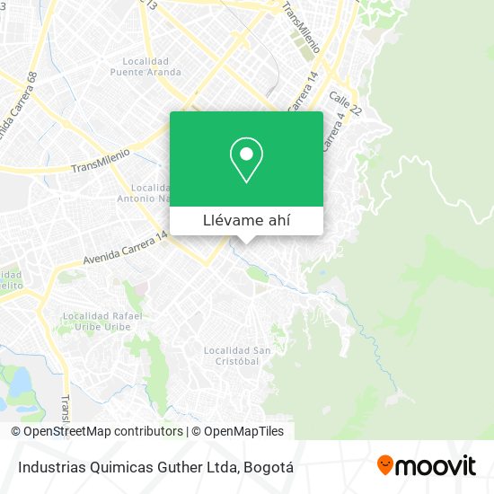Mapa de Industrias Quimicas Guther Ltda
