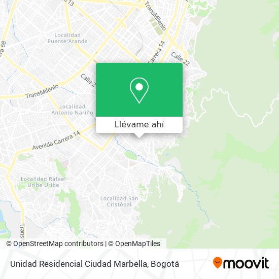 Mapa de Unidad Residencial Ciudad Marbella