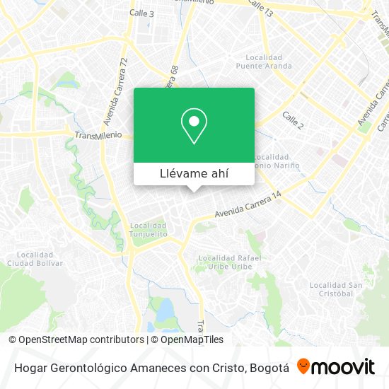 Mapa de Hogar Gerontológico Amaneces con Cristo