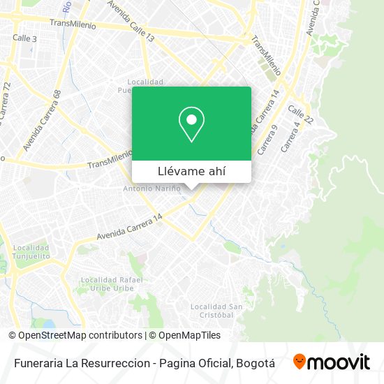 Mapa de Funeraria La Resurreccion - Pagina Oficial